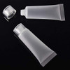 100 Pcs 10Ml 0.34Oz Frosted Translucent Cosmetic Squeeze Tubes Screw Caps