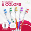 Natraco Bulk Toothbrush Pack With Covers Premium Quality Individually Wrapped Colorful Tooth Brushes Medium Soft Bristles For Travel