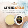 Woody S Men Hair Styling Cream Matte Finish Clay Pomade For Men Controls Curly And Wavy Water Soluble And Mild Hold Hair Clay 3.4 Oz 2 Pack