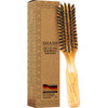 Shash 100 Percent First Cut Boar Bristle Hair Brush Suitable For Thin To Normal Hair Naturally Conditions Hair Improves Texture Exfoliates