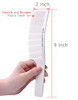 Perfehair Curved Barber Clipper Comb Flat Top Hair Cutting Comb For Men White