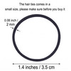 Tecunite 200 Pcs Small Thin Elastics Hair Ties Bulk 1.4 Inch Black