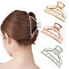 Vinbee Metal Hair Clips For Women Hair Claw Clips Medium For Thick Hair 3 Pack Silver Plus Gold Plus Rose Gold
