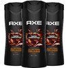 Axe Men S Body Wash Dark Temptation 3 Pack 12H Refreshing Chocolate Scent 16 Fl Oz Ea