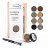 Natural Eyebrow Powder Eyebrow Kit Mica Brow Powder Eyebrow Makeup Kit With Professional Angled Eyebrow Brush 10 Natural Shades No Parabens