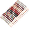 Yaomiao 16 Pcs Rhinestone Bobby Pins Double Row Crystal Hair Clips Style A