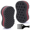 Fiabc Big Holes And Big Size Barber Hair Brush Sponge Dreads Locking Twist Afro Curl Coil Wave Hair Care Tool 1 Pack