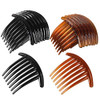 24 Pcs 7 Tooth French Twist Comb Plastic Hair Clip Hair Side Combs Hair Accessory For Women Girls Black And Brown