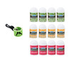 Lip Naturals Assorted Mini Lip Balms With Sunscreen Spf 15 And Keychain 12 Count 3 Flavors Tea Tree Mint Vanilla Bean Bing Cherry 0.10Oz 3G