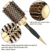 Aozzy Professional Boar Bristle Round Hair Brush Set For Blow Out And Styling