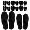 Modlux Spa Slippers 12 Pairs Of Cotton Velvet Closed Toe Slippers Thick Soft Non Slip Disposable Slippers 6 Medium 6 Large Home Hotel Or