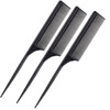 Leinuosen 3 Pack Rat Tail Combs Fine Tooth Parting Tip