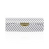 Motique Accessories White Polka Dot Lipstick Case With Mirror Purse Holder Set of 2
