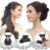 Rc Roche 6 Pcs Large Claw Hair Clips For Women Thick Hair Medium Black