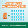 Crush Orange Liquid Water Enhancer New Better Taste 4 Bottles Makes 96 Flavored Water Drinks Sugar Free Zero Calorie