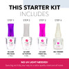 Revel Nail Dip Powder Starter Kit 4 Color French Manicure Set With Base Coat Activator Finish Gel And Gel Thinner Made In Usa