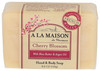 A La Maison Cherry Blossom Bar Soap Triple French Milled Natural Moisturizing Hand Soap Bar 1 Bar Of Soap 8.8 Oz