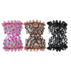 Lovef 3Pcs Elastic Double Hair Comb Clips Stretchy Fashion Magic Hairpins Headbands For Stylish Hairstyles