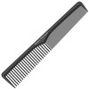 Bardeau Essentials Professional 7 Inch Black Carbon Fiber Anti Static Chemical And Heat Resistant Comb For All Hair Types Fine And Wide