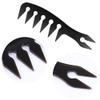 Hair Comb Styling Set Tail Combs Double Side Brushes Afro Pick Pik Comb African American Hair Brush Barber Accessories Black 2Pcs