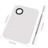 Sinen Professional Stainless Steel Makeup Palette Cosmetic Palette With Spatula Tool For Nail Art Eye Shadow Eyelash Makeup Professional