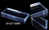 Pro Nail Art Painting Color Toning Glass Board Makeup Palette Eyelash Extension Adhesive Glue Pallet Glass Palette Stand 2 X 4 Inch