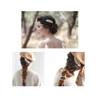 Insowni 28 Pack Wedding Bridal Gold Metal Leaf Hair Side Combs Plus U Shaped Pearl Rhinestone Fancy Hair Pins Clips Flower Golden Prom