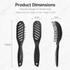 Curved Vent Detangling Hair Brush For Blow Drying Styling Solon And Smoothing