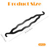 6 Pieces Black Plastic Hair Donut Bun Maker Hair Twist Braid Bud Hair Curler Magic Hair Styling Accessory