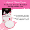Hollywood Fashion Secrets Microfiber Makeup Removers  Reusable Makeup Remover Pads for Face, Facial Cleansing Pads for Sensitive Skin, 2 Pack
