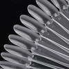 200 Pcs Nail Swatch Sticks Oval Nail Polish Sample Swatches With Ring Clear