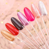 200 Pcs Nail Swatch Sticks Oval Nail Polish Sample Swatches With Ring Clear