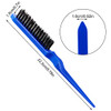 Yaomiao 6 Pcs Teasing Brush Set 3 Row Nylon Rat Tail Combs For Fine Hair