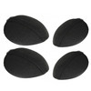 4 Pcs 2 Pairs Black Sponge Bump It Up Volume Hair Base Pads Fluffy Padding Inserts For Hairstyle Bum Maker Braid Holder For Women Girls