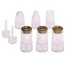 Qiqibaby Replacement Tips Filters Cottons For Diamond Microdermabrasion Vacuum Peeling Skin Rejuvenation 3 Diamond Tips Plus 3 Vacuum Heads