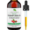 Rosehip Oil 100 Percent Pure Raw Cold Pressed Unrefined Non Comedogenic