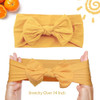 Alinmo 25Pcs Baby Nylon Headbands Soft Baby Girl Headbands With Hair Bows