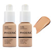 Phoera Foundation Liquid Concealer Makeup 104 Buff Beige 2 Pack