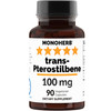 MONOHERB Trans-Pterostilbene 100 mg per Capsule - 90 Vegetarian Capsules