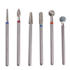 Mzcmsl Russian Cuticle Drill Bit Set With Case 6Pcs Cuticle Remover Bits