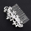 Chmier Bridal Hair Comb Crystal Hair Comb Blue Rhinestone Headpiece Marquise Side Comb Sapphire Wedding Hairpiece Prom Bridesmaid Hair