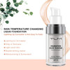 Tlm Colour Changing Foundation 2Pack Flawless Color Changing Foundation Makeup Base Moisturizing Liquid Foundation For Women Concealer Cover