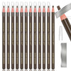 12 Piece Dark Brown Colour Waterproof Eyebrows Pencil Tattoo Makeup And Microblading Supplies Kit Permanent Eye Brow Liners In Waterproof
