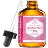 Leven Rose Kukui Nut Oil 4 Oz Cold Pressed And Unrefined Hair And Face Moisturizer With Dropper Unscented Pure Face Oil For Women And Men