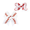 Girls Cheerleader Jumbo Bow Ponytail Holder Hairbow Girl Teen Hair Accessories JB81 (Hair Clip-White)
