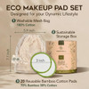 Greenzla Reusable Makeup Remover Pads 20 Pack Bamboo Cotton Rounds