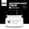 Wbm Restoring Night Cream For Face Anti Aging Moisturizer With Hydro Rich Essence. Skin Renewing Face Cream For A Hydrated Youthful Look.