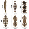 Willbond 6 Pcs Vintage French Hair Barrettes Metal Floral Feather Clips
