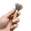 Luwigs Metal Wire Rake Wooden Handle Comb For Home Salon Hair Dirt Removal Cleaning Tool