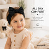 Babygiz Baby Girl Headbands Infant Toddler Cotton Hairbands Bows Black